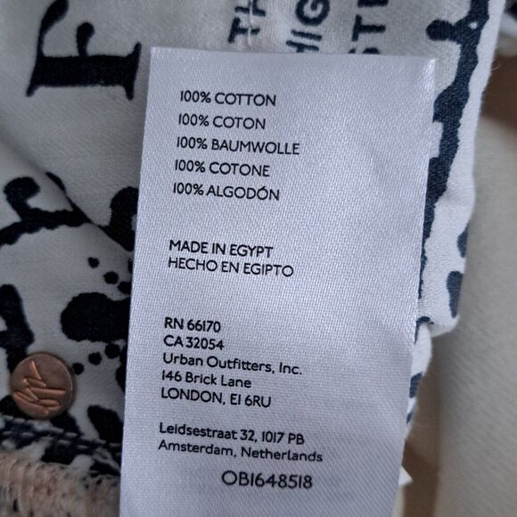 We The Free Ivory White The Pacifica High Rise Slim Straight Leg Denim Jeans 25 - Picture 10 of 11